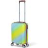 Valigeria.shop Trolley 10 kg Valigia Rigida Bagaglio a Mano 52x34x20 cm 4 Ruote Doppie Rimovibili Girevoli 360° Guscio in ABS Leggero e Resistente Unisex per Viaggi in Famiglia e Lavoro Offerta Mod.1186 (Fantasia 1)