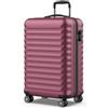 NUMADA - Valigia Media Upfly 18Kg Upfly 24' ABS (63x39,5x26,8cm) con chiusura a combinazione e 4 ruote doppie a 360 | Resistente | Leggera | Interni a scomparti | Bordeaux