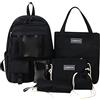 Peuignao Set Zaino Scuola Superiore Media Ragazza Università Scolastico Backpack Travel Zaini Dcuola Scolastici Scuole Medie Zainetto Scuola Zaino Per La Scuola Secondaria Universitario Universita Donna Nero