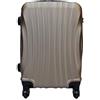 R.Leone Valigia Trolley Bagaglio a mano Rigido Ultraleggero in ABS 4 Ruote Autonome 2037 (Oro)