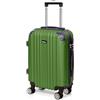 Todeco Valigia Media 68cm, Trolley Rigido in ABS 4 Ruote Rigida e Leggero, Valigie Trolley 66L, 68x45x26cm, Verde oliva