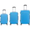 Boleedy Set di 3 Valigie da Viaggio(55/66/77cm) e Valigia Grande Rigide Leggero in ABS Trolley con Ruote a 360°,Bagaglio a Mano per Viaggio e Business