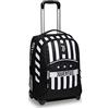 Seven Big Trolley Juventus, Legends Team, Bianco e Nero, 2 in 1 Spallacci Per Uso Zaino, Scuola y Tempo Libero