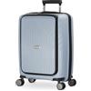 Hauptstadtkoffer TXL Trolley Cabina 55x40x23 cm con Scomparto Laptop, Serratura TSA, Valigia Rigida, 4 Ruote Doppie, Leggera 2,4 kg, Bagaglio a Mano 42L, Iceblue