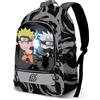Naruto Kid-Zaino Fight FAN 2.2, Grigio, 31 x 44 cm, Capacità 24 L