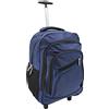 Generico R.Leone/Ormi Trolley Zaino Bagaglio a mano Aereo con 2 Ruote Viaggi Low cost 8912 (50x34x19cm, Blu)