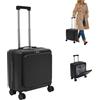 Armanyya Valigia a mano da 18 con scomparto per laptop, valigetta da viaggio con porta USB, 45 x 24 x 41 cm, leggera, custodia rigida, lucchetto per password, capacità di carico 50 kg per viaggi