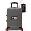 TOKYOTO Valigia Cabina Ruote Skate Silenziose Caricatore USB Resistente Leggero Policarbonato Tedesco Bagaglio Trolley a Mano Rigida 55x35x20 cm LUGGAGE KABUTO GREEN ARMY Valigia + Caricatore