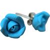 Handmade Generico Orecchini Bottoncino Rose in Argilla Polimerica Fatti a Mano 1 cm Nickel Free