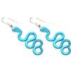 Handmade Orecchini in alluminio anodizzato,interamente fatti a mano,anallergici,inossidabili,leggeri.Ganci in acciaio inox.Modello Marea small Azzurro