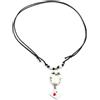 Generic Collana cordino cerato con Edvige e lettera