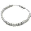 ParticolarModa Bracciale dell'amicizia in corda nylon piatto regolabile Grigio chiaro