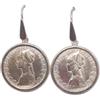 Generic Orecchini Pendenti in Argento 925 con 500 Lire in Argento serie Caravelle