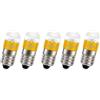 Ruiandsion 5PCS E10 LED Deoc Luci AC 220-240V Super Luminoso 2835 2SMD Chip Giallo Vite Base di Ricambio per Candele Casa Camera Da Letto Ufficio Decor Luci
