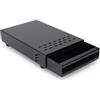WAHEWUD Cassetto Battifondi, Battitacco Per Disco Caffè, Contenitore Con Fori Di Raffreddamento, Asta Rimovibile, Antiscivolo (Nero)