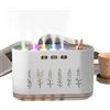 Generico Umidificatori Piccoli da Camera, Umidificatore per Stanza Piccola con Luci 7 Colori, Depuratore D'Aria Silenzioso Con Funzione Aromaterapia Per Ambiente