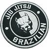 BR44 ATM162T - Toppa ricamata Jiu Jitsu da stirare o da cucire, 3,5 x 3,5 x 0,1 cm