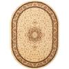 Carpeto Rugs Tappeto Ovale 140 x 190 cm bianco Orientale Classico Iskander Collezione