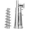 Acouto Tritacarne, Trittacarne, Tritacarne, in acciaio inox, spremiagrumi a pomodoro, albero di coclea, manicotto filtro accessori deflettore