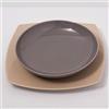 YODECO Piatti fondi porcellana grigio - D 22 cm - Siviglia x 6