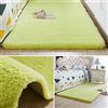ZJXSNEH Tappeto Lanuginoso Nordico Per Camera Da Letto Soggiorno Grande Dimensioni Peluche Antiscivolo Morbide Tappeti Per Bambini Per Bambini-Mela Verde 60x180cm