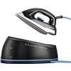 Jocca, Centro di Stiratura Verticale e Orizzontale, 2400W, con Sistema Anticalcare, Nero e Blu, Serbatoio da 2L