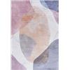 Mazovia Tappeto moderno astratto vintage, a pelo corto, morbido per soggiorno, adatto al riscaldamento a pavimento, 160x230 cm, rosa viola pastello