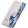 A.Monamour Tappetino per Il Bagno Antiscivolo Assorbente Morbido La Grande Onda Del Tradizionale Stile Giapponese Di Kanagawa Lavabile Tappeto Tappetini Doccia Passatoia da Cucina Zerbino 40x120cm