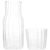 Housoutil Comodino Notte Set Acqua Brocca di con Coperchio Caldo Freddo tè Freddo Bevanda Acqua Brocca con Bicchiere Bicchiere per Succo caffè Camera da Letto Comodino