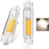 Dvnoua Lampadine R7S LED 78mm Dimmerabile 15W, R7S LED COB Bianco Naturale 4000K,1500LM Nessun Sfarfallio, R7S LED 15W LED Lineare Equivalente Alogena R7S 100W 150W, Illuminazione Fascio 360°,2pcs