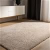 benuta Basic Tappeto salotto a pelo alto Sohari - Beige 133x190 cm - Minimalista - Morbido lavabile - Camera letto, corridoio, sala pranzo, soggiorno - Pavimento riscaldato