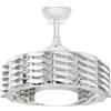 SULION SULION-075811 Bianco ventilatore da soffitto senza pale e luce led da 24W telecomando incluso