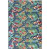 Mazovia Tappeto Gioco Bambini - Tapeto Stampato Pelo Corto - Morbido Tappeto Camera da Letto - Antiscivolo Tapeto - Tappeto Stradale per Bambini - Verde Grigio 200 x 300 cm