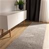 benuta Basic Tappeto salotto a pelo alto Sohari - Grigio chiaro 70x200 cm - Minimalista - Morbido lavabile - Camera letto, corridoio, sala pranzo, soggiorno - Pavimento riscaldato