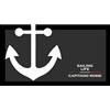 IDEA INDEPENDENT - Anchors Aweigh - Zerbino Personalizzato per Barca Zerbino da Esterno e Interno Accessori Barca in Gomma Riciclata 40x70 cm 100% Made in Italy
