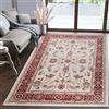 Mazovia Tappeto Salotto Moderno Pelo Corto - Tappeti Moderni Soggiorno - Tappeti Camera da Letto - Tappeti Salotto Grandi Dimesnioni - Motivo Orientale - Crema Rosso - 120x170 cm