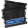 VIOKS Set di 2 teglie da forno profonde, 465 x 375 cm, ricambio per teglia Bosch Siеmens Constructa Neff 00662999 - Backblеch Bosch - Forno smaltato/Oven Tray - Teglia da forno per forno