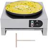 GAOUSD 3000 W Crepiere Macchina per Crepe Macchina per Crepe Temperatura Regolabile con Spatola in Legno Crepiere Commerciale, Adatto per Famiglie, Caffè, Ristoranti