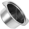 GALPADA Pentola Doppia Divisorio in Acciaio Inox, Argento | Tegame Doppio Scomparto per Shabu, Pasta e Zuppe, Lavabile, Antiruggine, Riutilizzabile