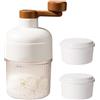 zeroupshop Rasoio per ghiaccio manuale per coni di neve, granite e cocktail con vassoio per ghiaccio (tritaghiaccio+vassoio per ghiaccio)