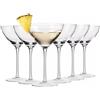 Krosno Harmony Calici Martini Cocktail 340 ml, Set 6 Pezzi, Vetro Cristallo Senza Piombo, Coppa Ampia Classica, Stelo Lungo, per Cosmopolitan Drink, Lavabili in Lavastoviglie