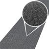 ANRO Tappeto Tappeto Passatoia Corridoio Camera da Letto Cucina Soggiorno Tappeto da Cucina Tappeto da Cucina Antiscivolo Su Misura Tamara Grigio 400x50cm