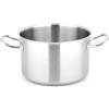 METRO Professional Casseruola, in acciaio inox, capacità 10 L, adatta a forno (fino a 240°C) e a induzione, argento