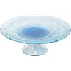 MERCURY SRL Alzata Vetro Tonda Onda - 28x10h cm - Blu Degradè
