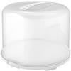 Rotho Fresh Cake Dome XL, plastica alimentare (PP), senza BPA, bianco/trasparente, (35,5 x 34,5 x 26 cm)