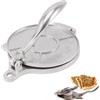 Jwthee Pressa per Tortilla in Alluminio, Pressa per Tortilla di Farina, Pressa Rotis, Pressa per Quesadilla, Taco Maker, Argento 16 cm