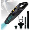 Teramo led Aspirabriciole Senza Fili, Aspirapolvere Potente 5V 40W Autonomia 20 Minuti di Lavoro Aspirabriciole Ricaricabile Ricarica Rapida USB, per Casa/Auto/Ufficio