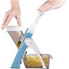 PEKJDS Cucina Regolabile Safe Chopping Artifact, Tagliaverdure Mandolina Affettatrice Dicer, 5 in 1 Mandolina Affettatrice Regolabile Tagliaverdure, Tagliaverdure Affettatrice Alimentare Chopper (Blue)