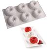 TUKE Stampo in silicone a 6 cavità a spirale per torte, cioccolato, biscotti, budino, gelato, pasticceria, dolci, strumenti da forno