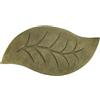 Saniplast Magnolia tappeto bagno tinta unita 55x100 cm a forma di foglia - colore verde moss